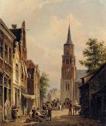 unknow artist European city landscape, street landsacpe, construction, frontstore, building and architecture. 303 Germany oil painting reproduction